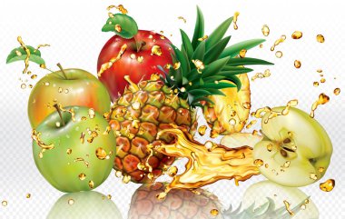 Mix Splashes meyve suları Elma ve Ananas