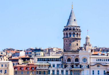 Beyoğlu'nun Galata Semtinde Galata Kulesi - Türkiye