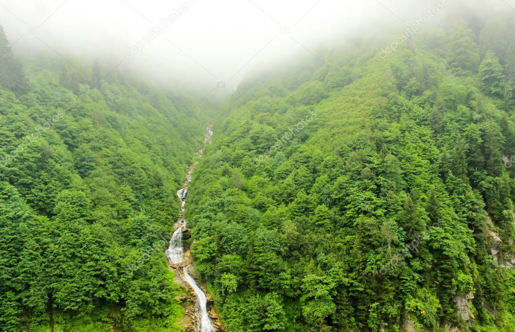 Gelintulu natural waterfall, Rize, Turkey