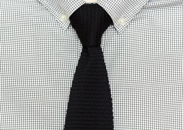 Camicia Grigia Cravatta Maglia — Foto Stock