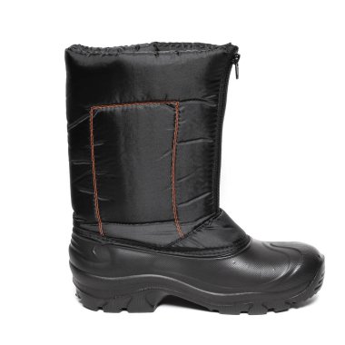 Beyaz izole kauçuk kış botları