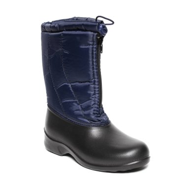 Beyaz arka plan üzerinde izole kadın yağmur botları