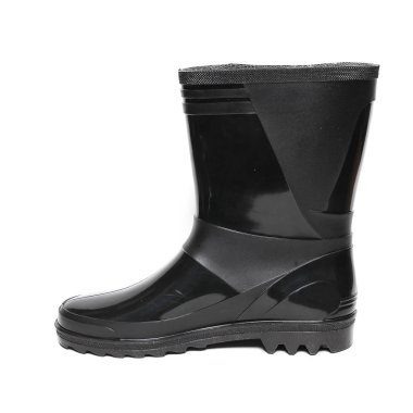 Beyaz izole kauçuk kış botları