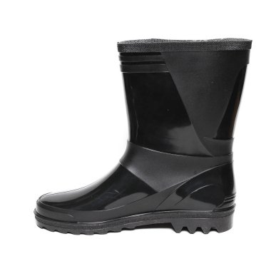 Beyaz izole kauçuk kış botları