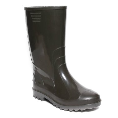 Beyaz izole kauçuk kış botları