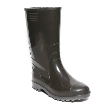 Beyaz izole kauçuk kış botları