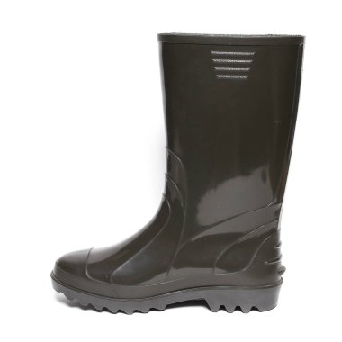 Beyaz izole kauçuk kış botları