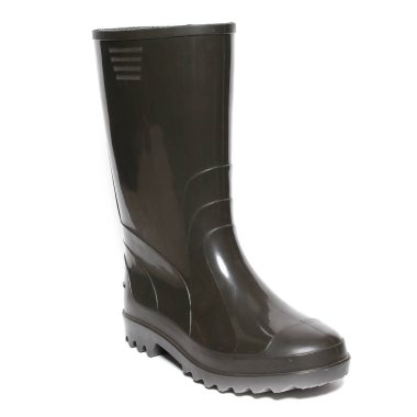 Beyaz izole kauçuk kış botları