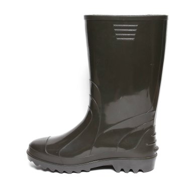 Beyaz izole kauçuk kış botları