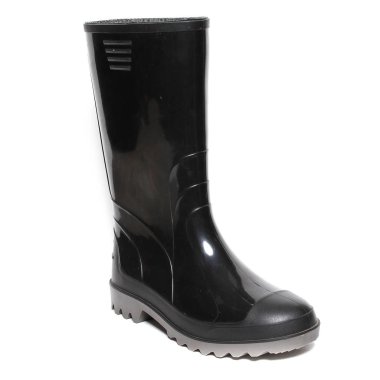 Beyaz izole kauçuk kış botları