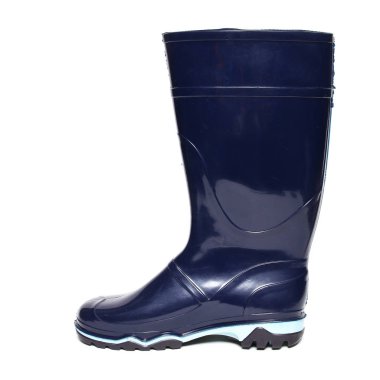 Beyaz arka plan üzerinde izole kadın yağmur botları