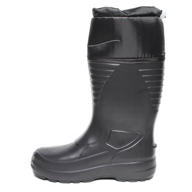 Beyaz arka plan üzerinde izole kadın yağmur botları