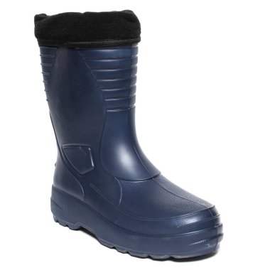 Beyaz arka plan üzerinde izole kadın yağmur botları