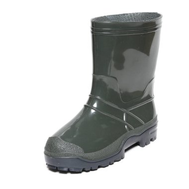 Beyaz izole kauçuk kış botları