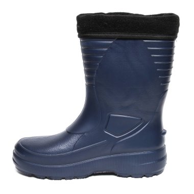 Beyaz arka plan üzerinde izole kadın yağmur botları