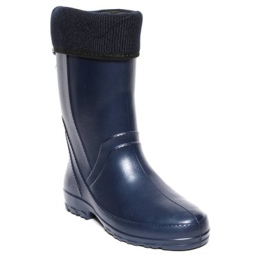 Beyaz arka plan üzerinde izole kadın yağmur botları