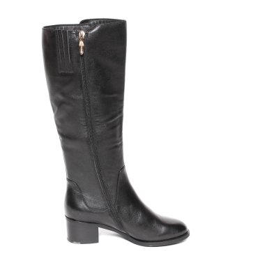 Beyaz arka plan üzerinde izole kadın demi-sezon çizmeler