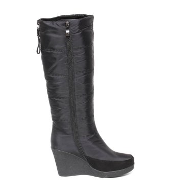 Beyaz arka plan üzerinde izole kadın demi-sezon çizmeler