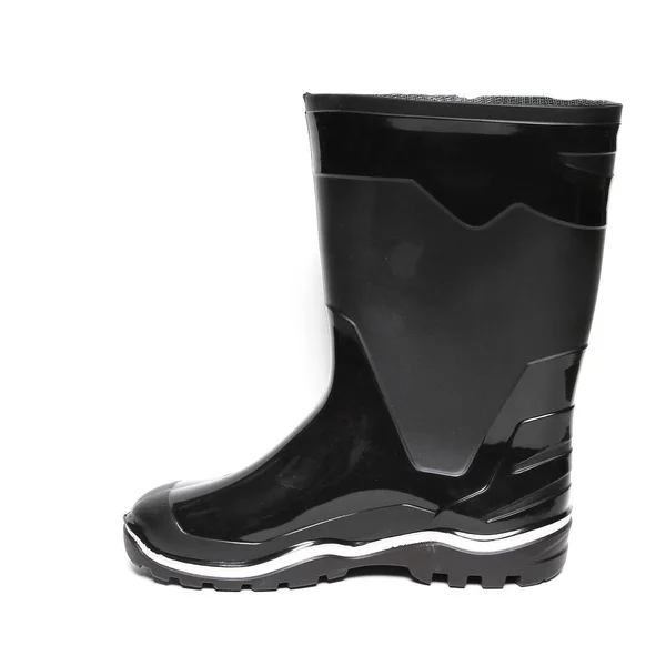 Gummi Winterstiefel Isoliert Auf Weiß — Stockfoto