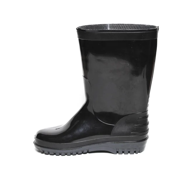 Botas Invierno Goma Aisladas Blanco — Foto de Stock