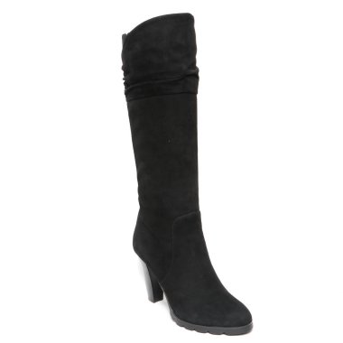 Beyaz arka plan üzerinde izole kadın demi-sezon çizmeler