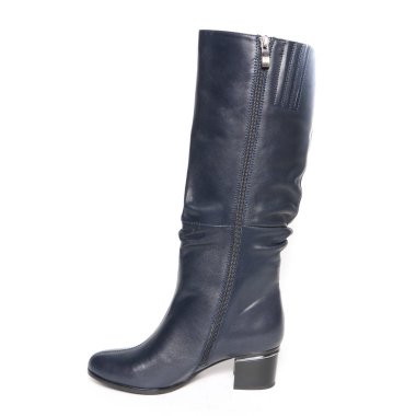 Beyaz arka plan üzerinde izole kadın demi-sezon çizmeler