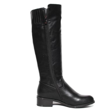 Beyaz arka plan üzerinde izole kadın demi-sezon çizmeler