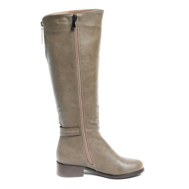 Beyaz arka plan üzerinde izole kadın demi-sezon çizmeler