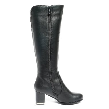 Beyaz arka plan üzerinde izole kadın demi-sezon çizmeler