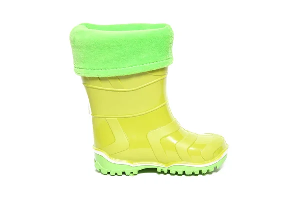 Bottes Pluie Pour Enfants Sur Blanc — Photo