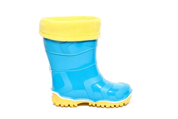 Kids Rain Boots White — Stock Photo, Image