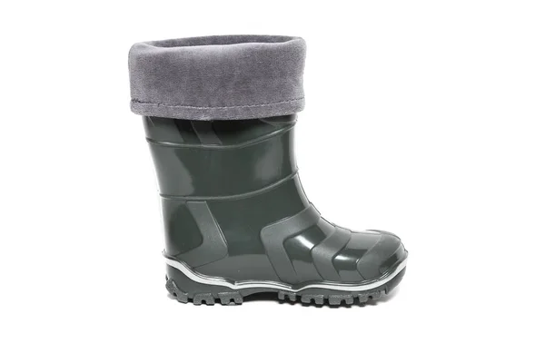 Botas Lluvia Para Niños Blanco — Foto de Stock