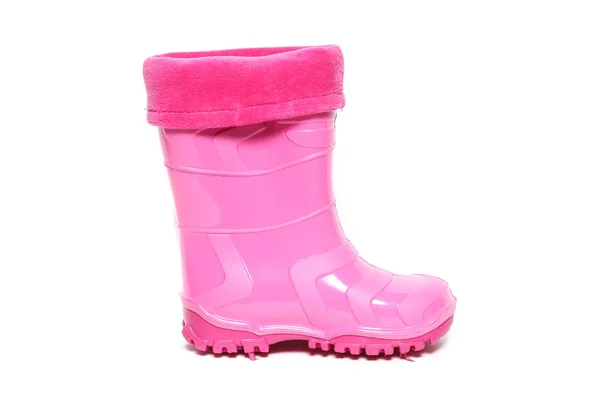 Kids Rain Boots White — Stock Photo, Image