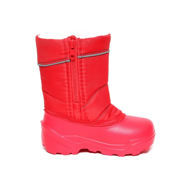 Bottes Pluie Pour Enfants Sur Blanc — Photo