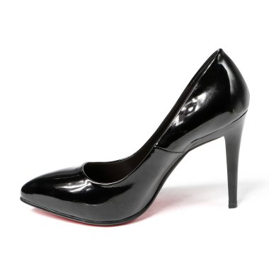 Beyaz arka plan üzerinde izole kadın ayak ve platform ayakkabı