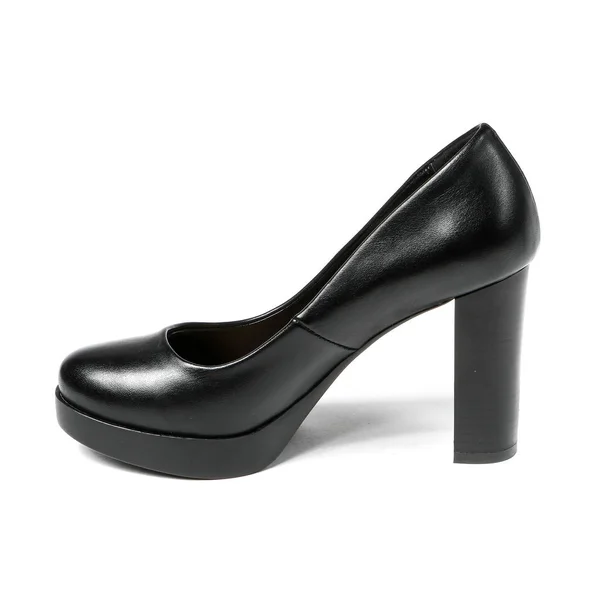 Жіночі Ноги Платформи Взуття Ізольовані Білому Тлі — стокове фото