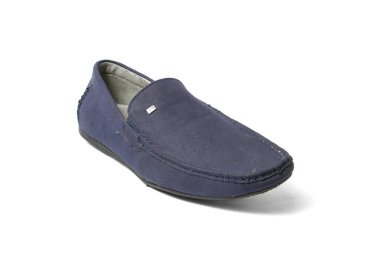 Office deri üzerinde beyaz izole ayakkabı adam