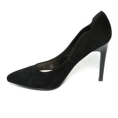 Beyaz arka plan üzerinde izole kadın ayak ve platform ayakkabı