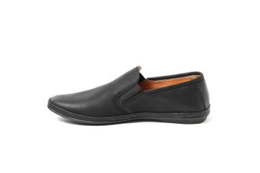 Office deri üzerinde beyaz izole ayakkabı adam