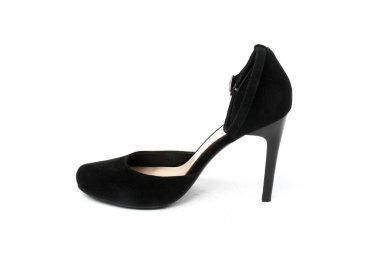 Beyaz arka plan üzerinde izole kadın ayak ve platform ayakkabı