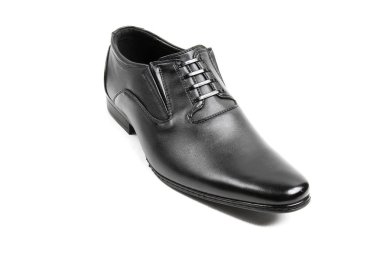 Beyaz arka plan üzerinde izole erkek deri moda ayakkabıları