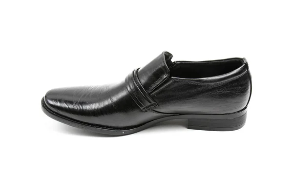 Sapatos Moda Couro Masculino Isolados Fundo Branco — Fotografia de Stock