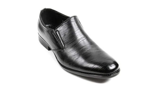 Sapatos Moda Couro Masculino Isolados Fundo Branco — Fotografia de Stock