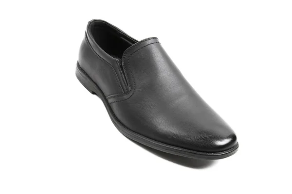 Zapatos Moda Cuero Para Hombre Aislados Sobre Fondo Blanco — Foto de Stock