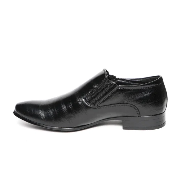 Herren Ledermode Schuhe Isoliert Auf Weißem Hintergrund — Stockfoto