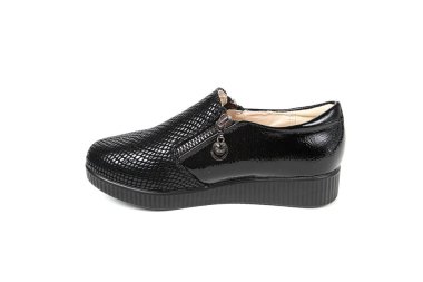 Stüdyo, Güz, bahar beyaz izole şık deri ayakkabı