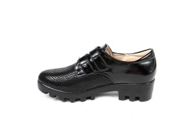 Stüdyo, Güz, bahar beyaz izole şık deri ayakkabı