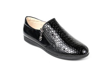 Stüdyo, Güz, bahar beyaz izole şık deri ayakkabı