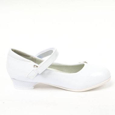 Çocuğun loafer'lar beyaz arka plan ve şık modern ayakkabı