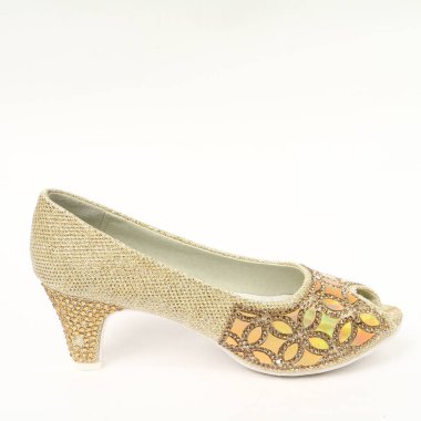 Kadın demi-Sezon Ayakkabı deri beyaz arka plan üzerinde